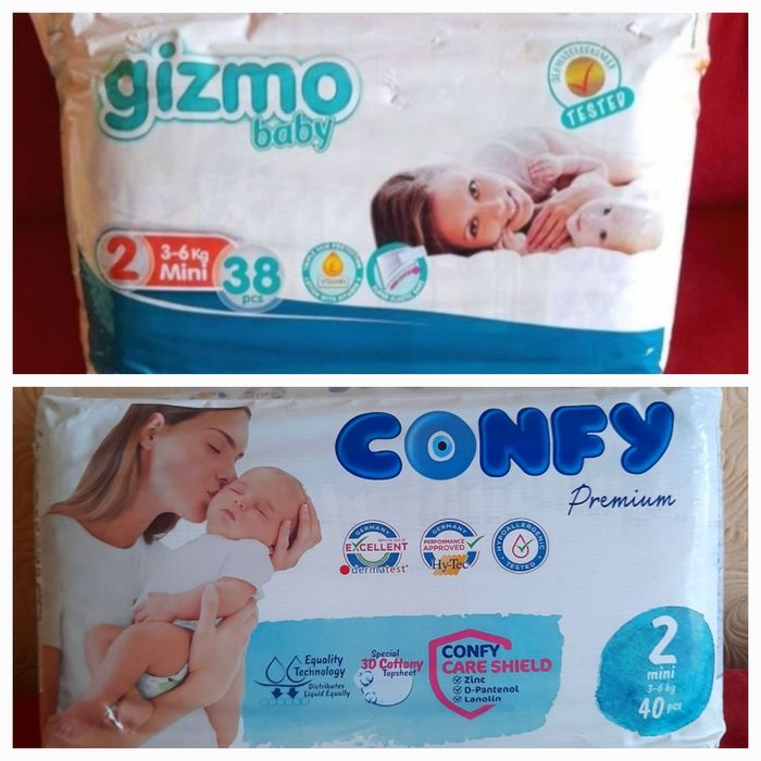 Памперсы 2 размер Pampers, Helen Harper, Elkos Baby, Mamia, Giggles, Lilidoo.  Підгузники.