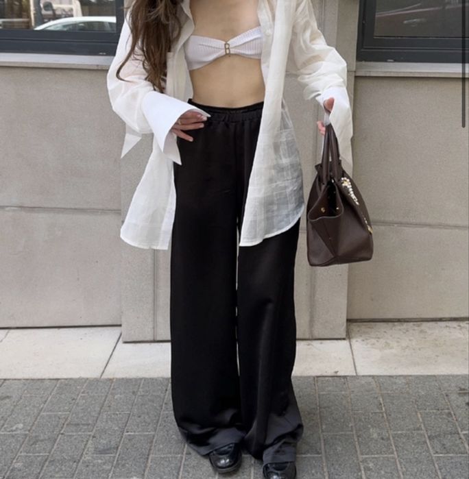 Bazhane брюки атласні розмір л