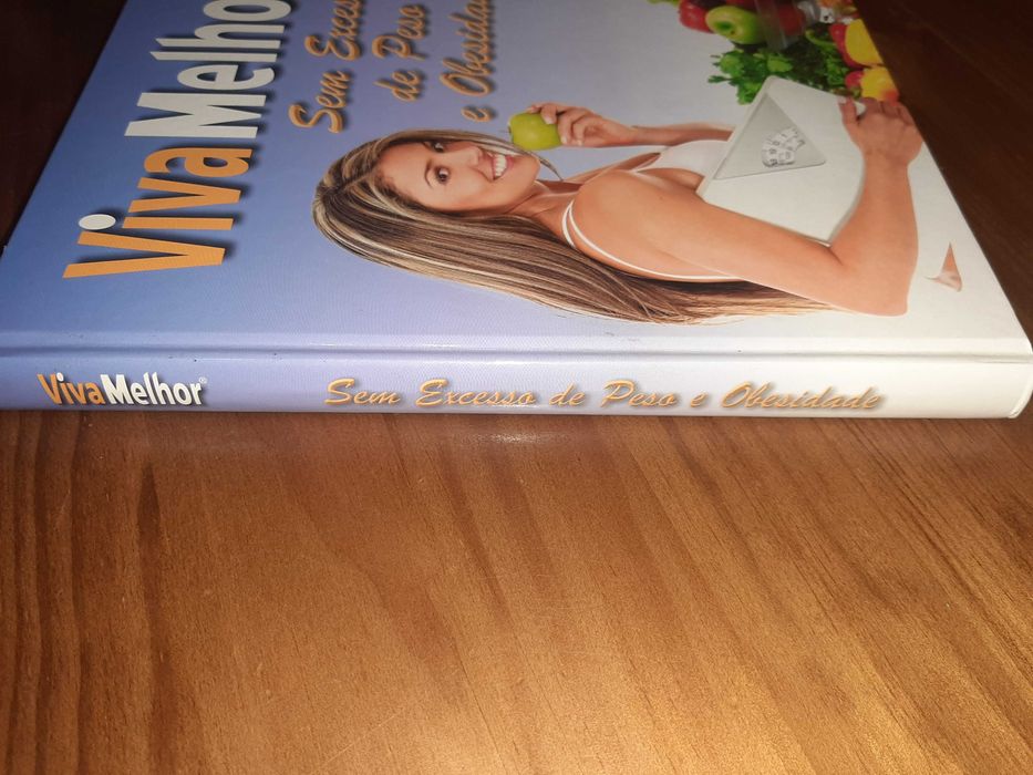 Conjunto de livros sobre dietas, alimentos, receitas