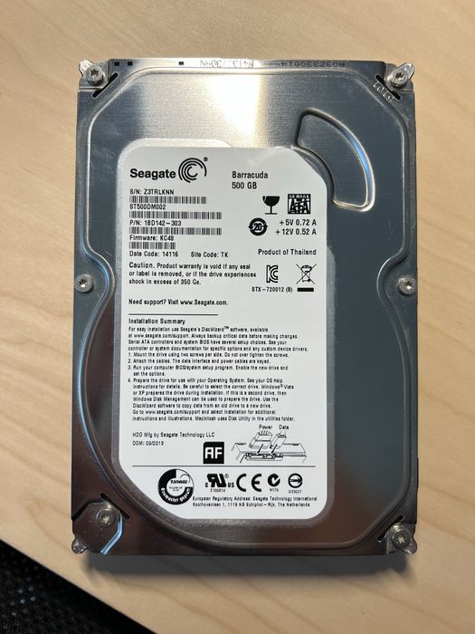 Seagate Barracuda 500GB ST500DM002 | HDD 3.5” | SATA III | Jak NOWY