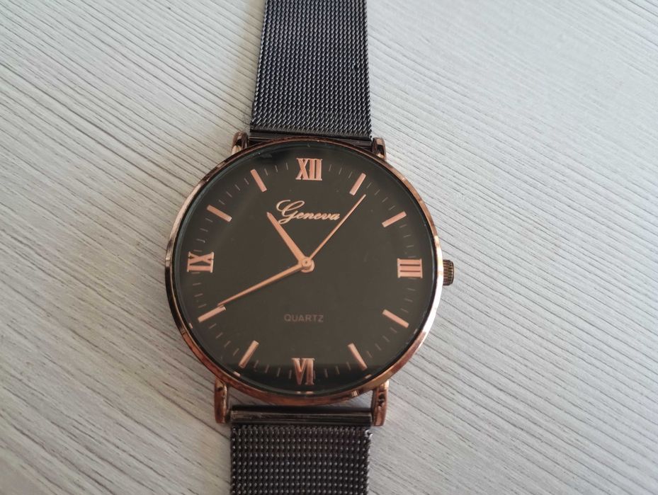 Zegarek damski czarny Geneva