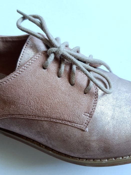 półbuty Oksfordki sznurowane - SKÓRA naturalna