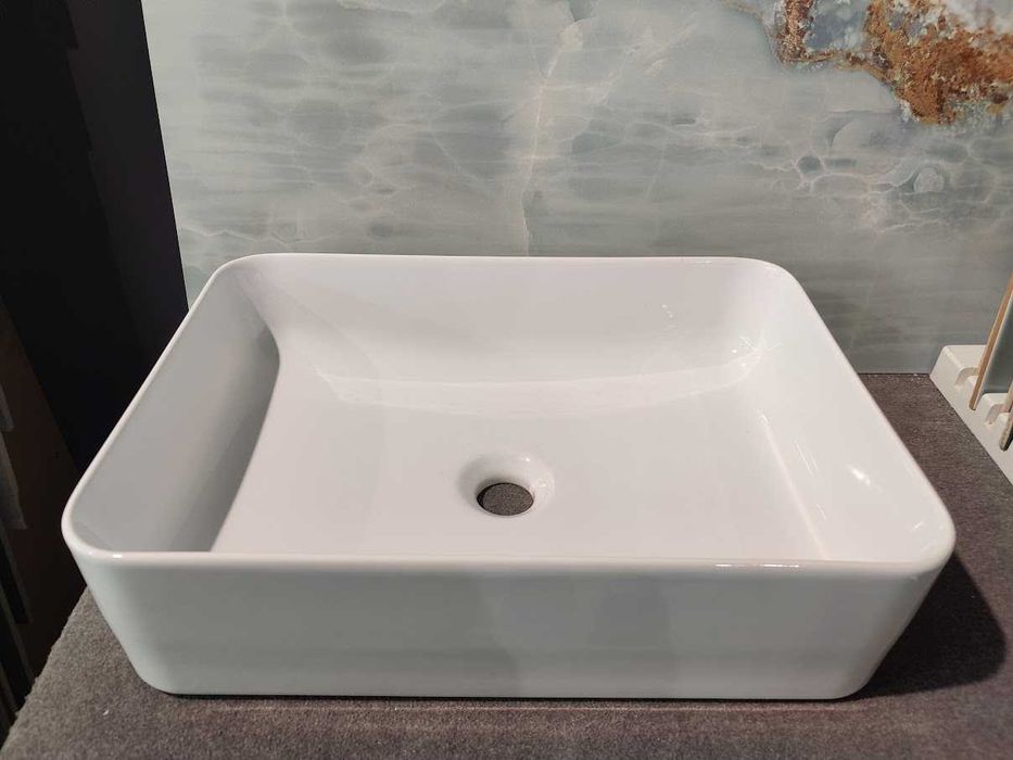 Umywalka prostokątna Cersanit Crea 50 cm wyprzedaż ekspozycji K114-001