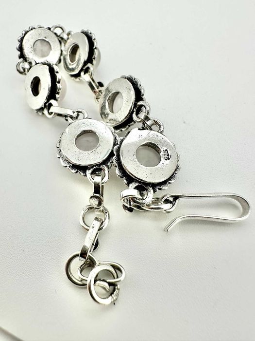 bransoletka 
tęczowy kamień księżycowy. Próba 925