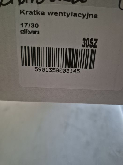 Kartka wentylacyjna 17/30 do kominka
