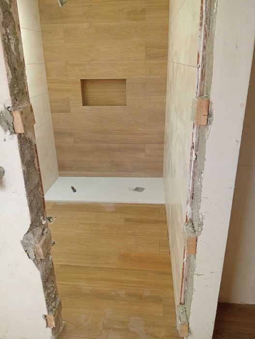 Ladrilhadores ,equipa de quatro ladrilhador