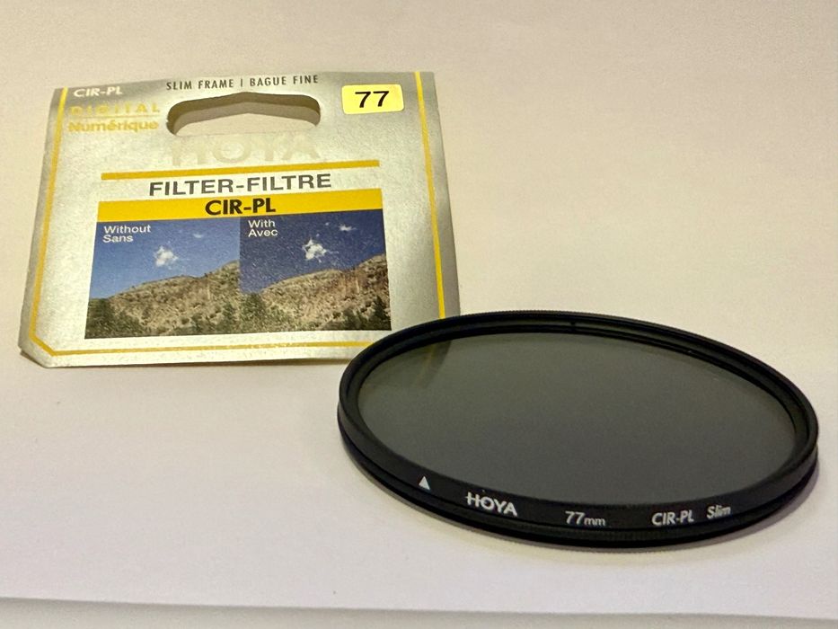 Filtros Hoya – Polarizadores 82 mm e 77 mm slim  + NDX4 55 mm