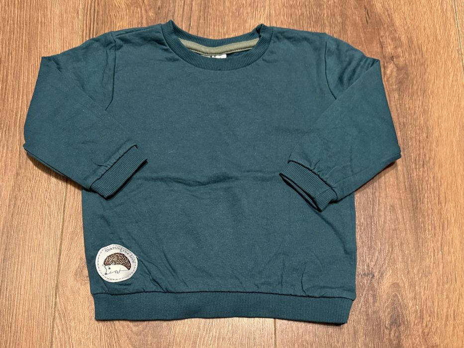 Ciemno zielona bluza chłopięca So Cute r. 92 98 bluzka jeż jeżyk