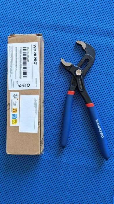 Кліщі сантехнічні WORKPRO 180мм типу Kobra