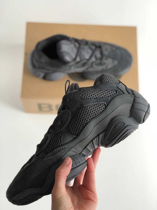 Мужские кроссовки Adidas YEEZY 500 Black. Размеры 40-45