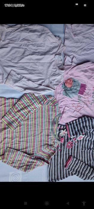 Paka ubrań Bluzki koszulki długi rękaw roz 98 104