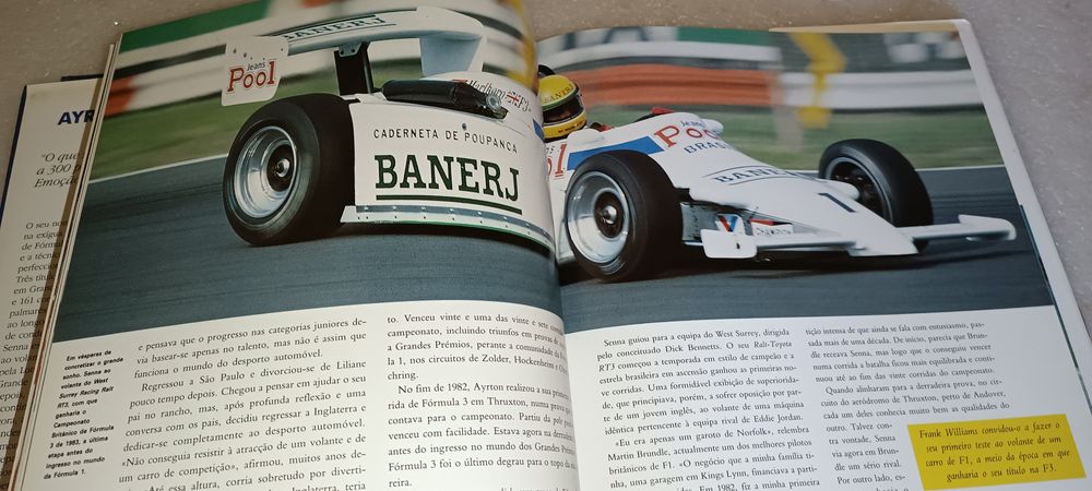 Antigo livro Em Memória de Ayrton Senna - Alan Henry