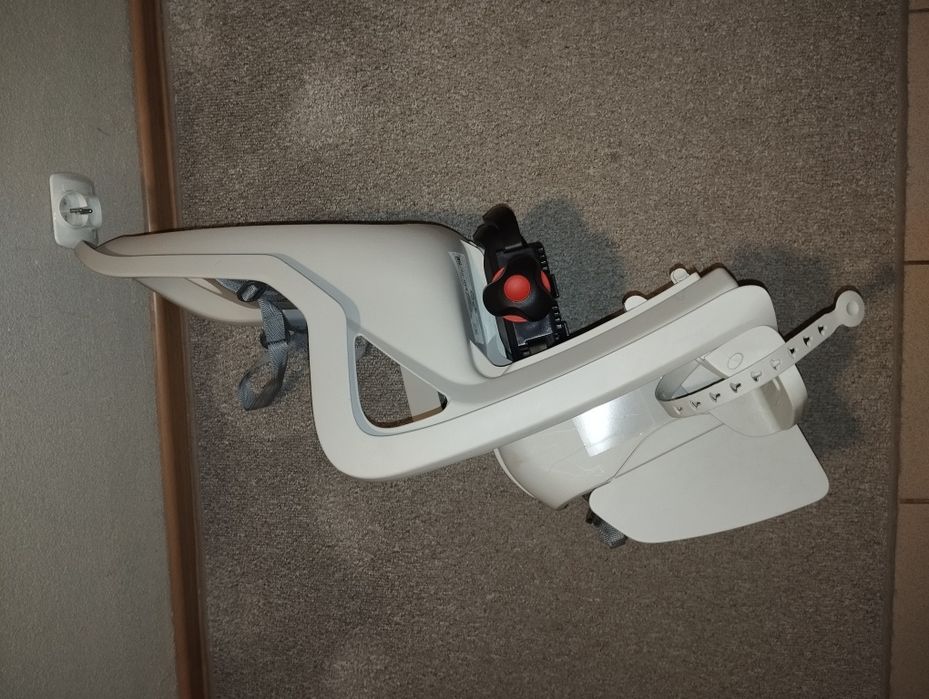 Fotelik rowerowy rower Polisport plus bagażnik i światełko