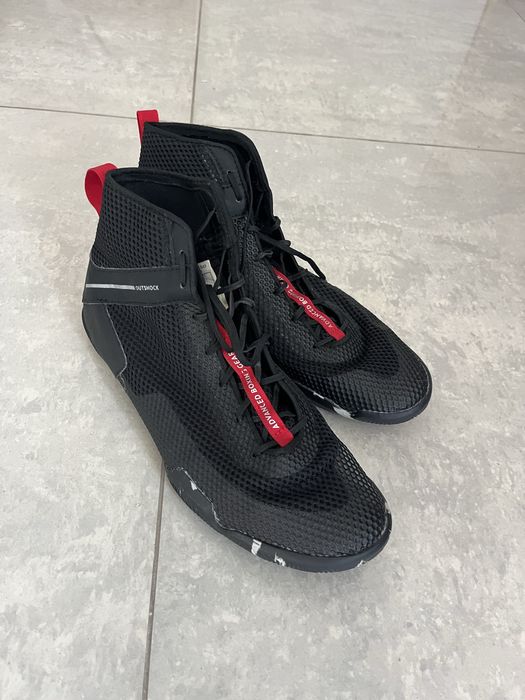 BOXING SHOES 500 BLACK Made in Vietnam