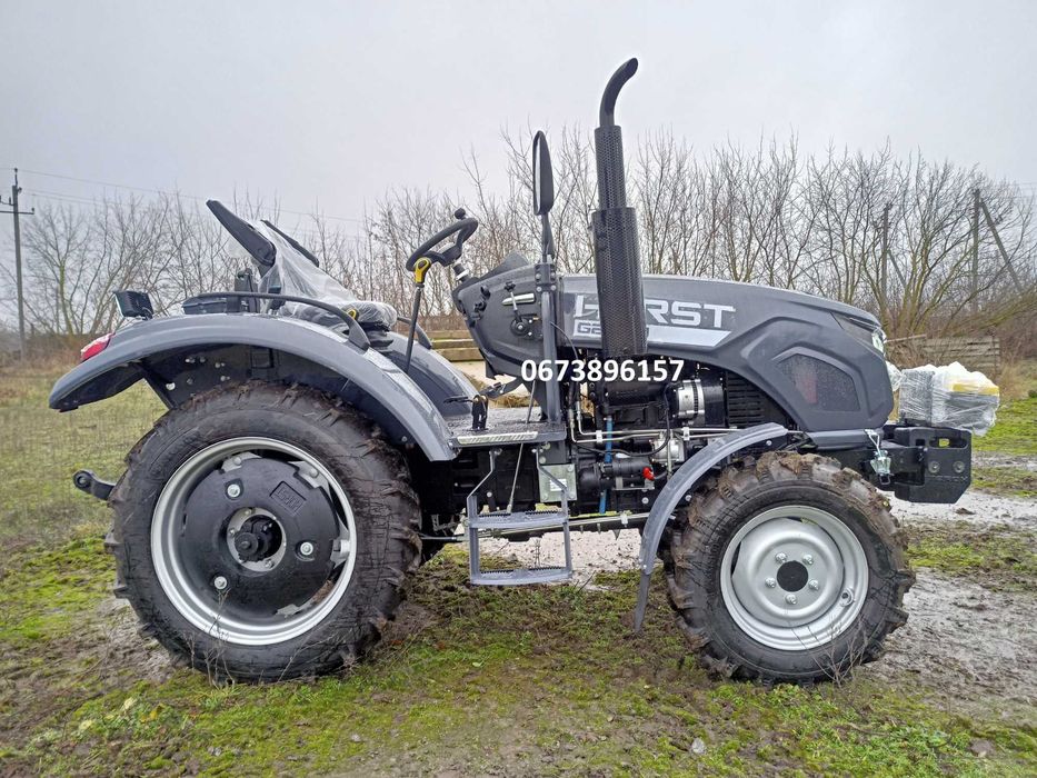 Мінітрактор HORST G 244 U (24 к.с., 4х4, ГУР) двигун КМ385ВТ, КПП (4+1)х2, 2 гідроциліндри, шини 6.5-16/9.5-24, Безкоштовна доставка Кредитуємо!