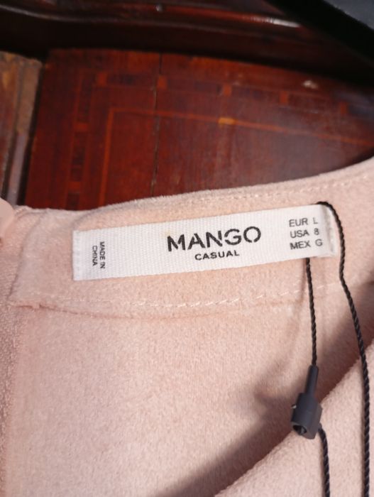 Vestido Com Etiqueta da Mango efeito pele (artificial)