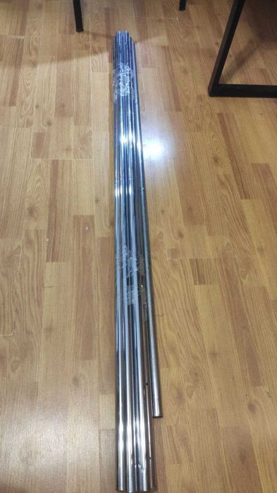 Труби металеві хромовані 2,5см, труба хром для стійок для одягу