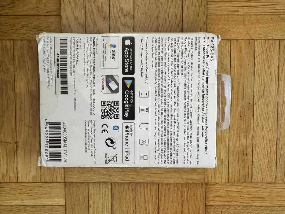 Canon Zoemini Mini Drukarka Fotograficzna