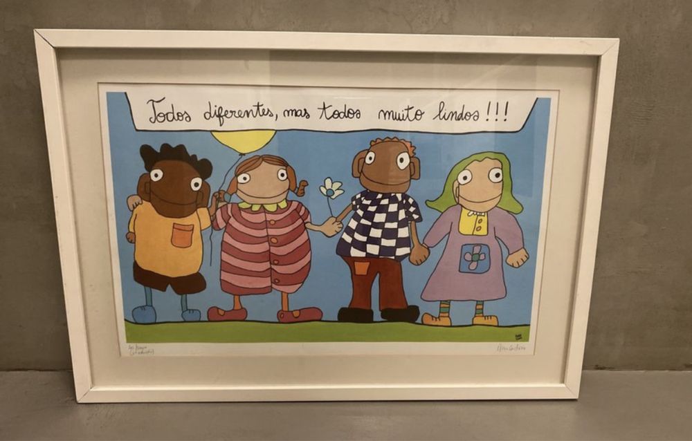 Serigrafia emoldura para crianças