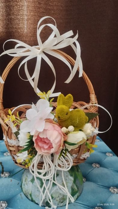 Zestaw do dekoracji koszyka wielkanocnego ok 25x25