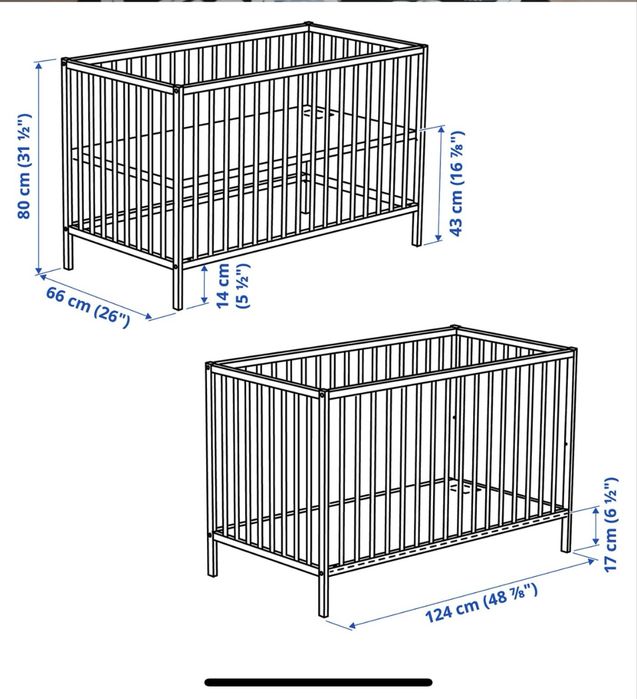 Łożeczko dla dziecka ikea SNIGLAR