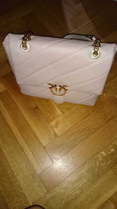 Torebka pudrowy róż