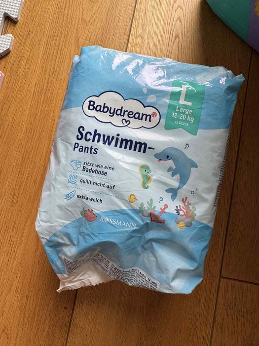 Babydream pieluchy do wody L nowe pampersy
