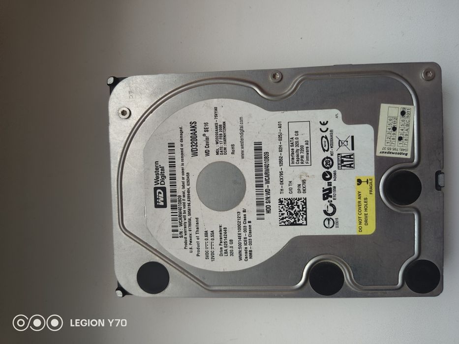 Жоский диск на 320 Гб  7200rpm SATA | WD Caviar SE16