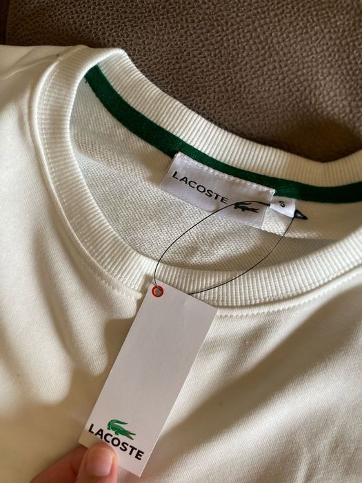sweat lacoste branca