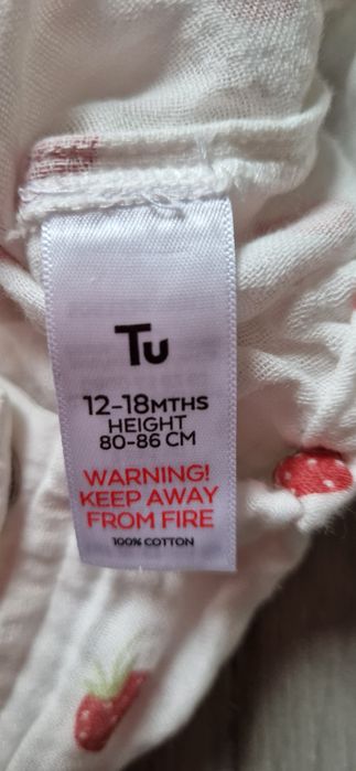 Tu rampers kombinezon body truskawki