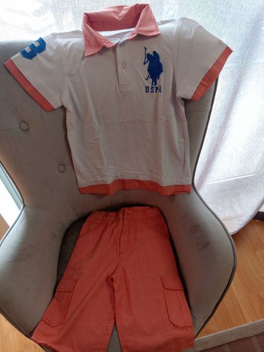 Conjunto calções e polo Ralph Lauren