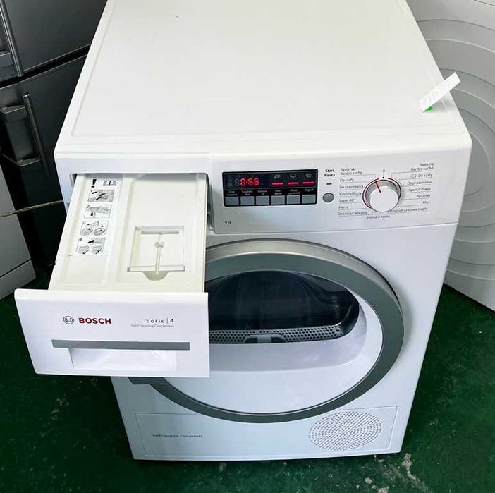 Suszarka Bosch z pompą ciepła, WTB66211PL, 8 kg, A++