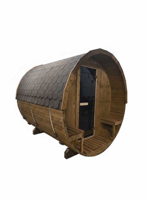 Sauna ogrodowa 235x240 z przedsionkiem. Solidna konstrukcja. Od ręki.