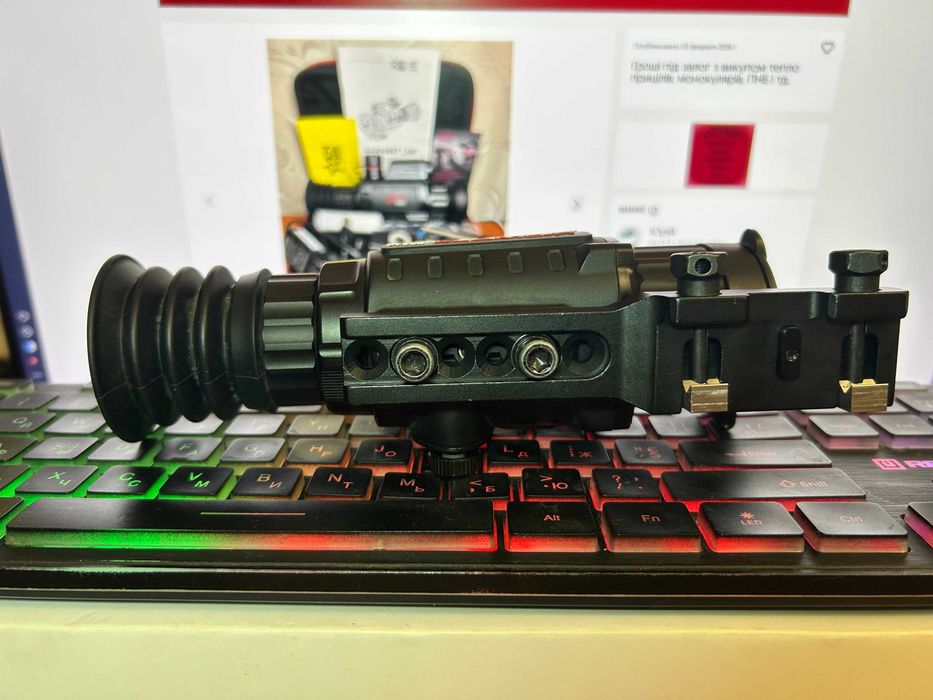 Тепловізійний приціл Konus Flame-R 2.5x-20x VOx 256x192\19мм\1000м