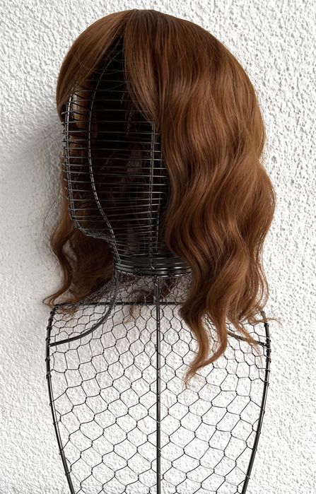 Premium Ultra włosy doczepiane, rudy, topper, tupet, fale 572.