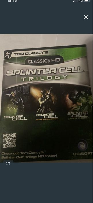 Manual jogo Ps3 Splinter Cell Trilogy