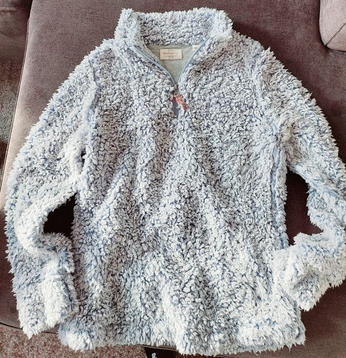 Błękitna bluza baranek M