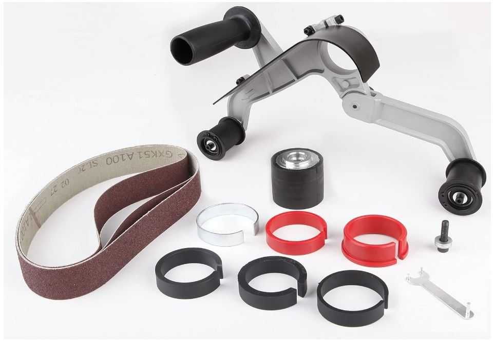 Przystawka taśmowa do szlifierki Aidelife + akcesoria