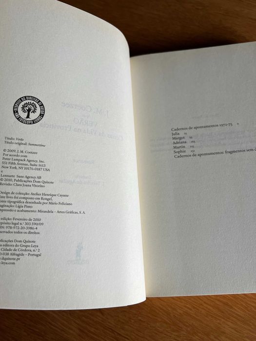 VERÃO    J. M: Coetzee