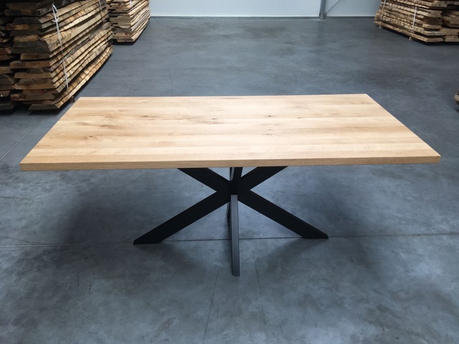 stół dębowy loft rustykalny industrialny lity