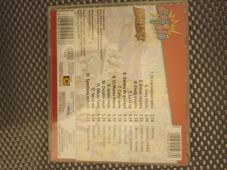AKCENT oczarowałaś mnie płyta CD disco polo
