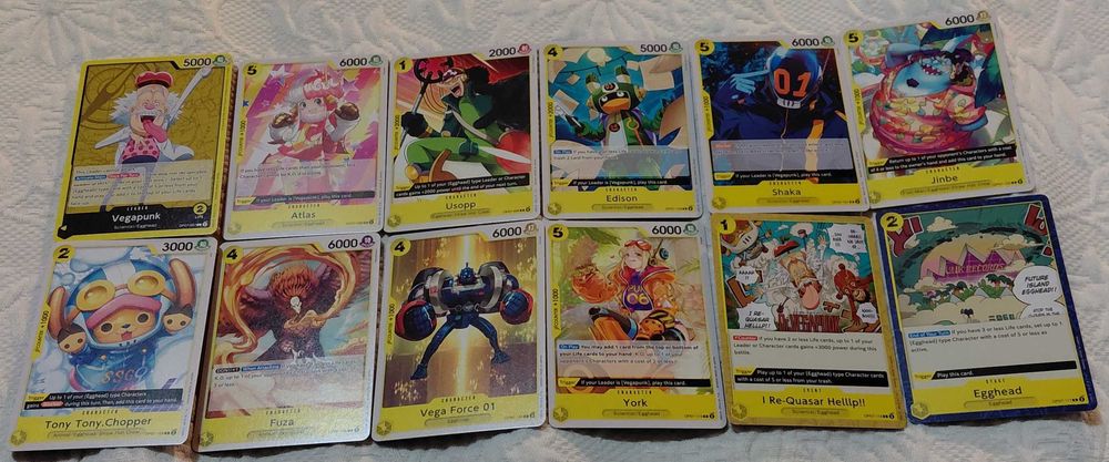 lote de 59 cartas de one piece tcg op07