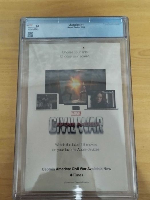 CHAMPIONS #1 2016 CGC 8.5 Marvel Miles Morales Nova Hulk viv 1º