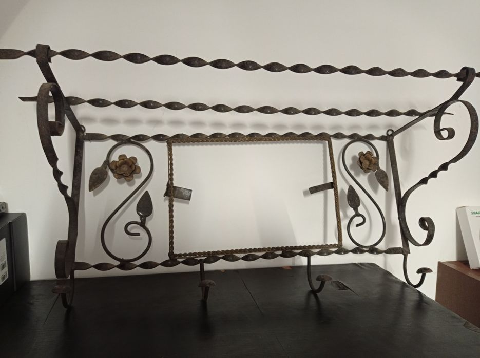 Chapeleiro com espelho ferro forjado64739850863107121