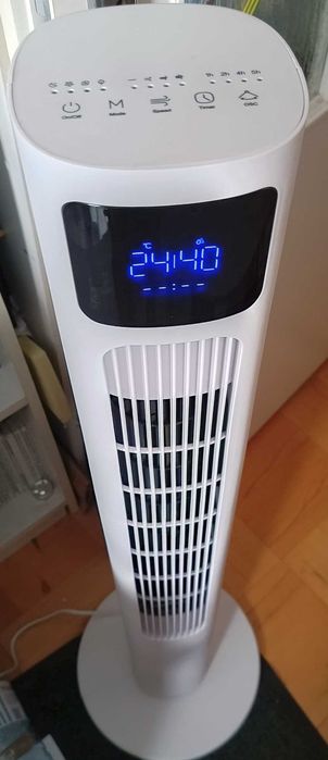 Wentylator kolumnowy TFL06EB 50W, 35 dB, cicha praca, pilot, 90° oscylacja, timer, LED Białystok