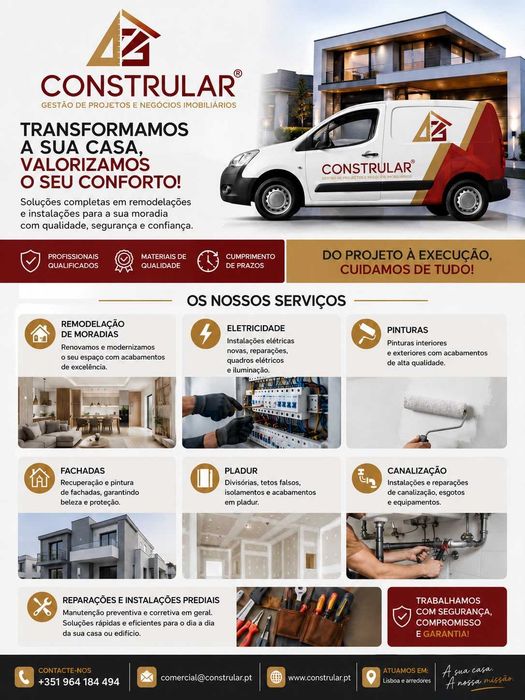 Construção e Remodelação de Moradias / Pinturas Interior e Fachadas