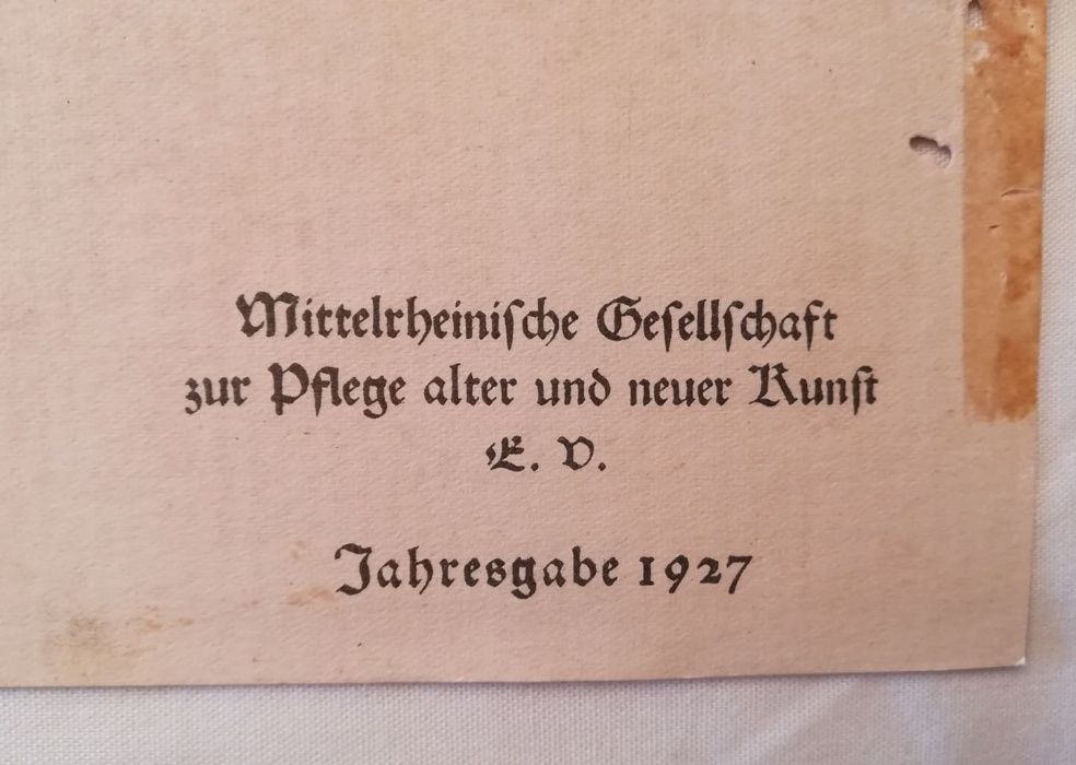 Gravura Mapa Cidade de Mainz - Matthias Merian 1633-(Reprodução 1927)