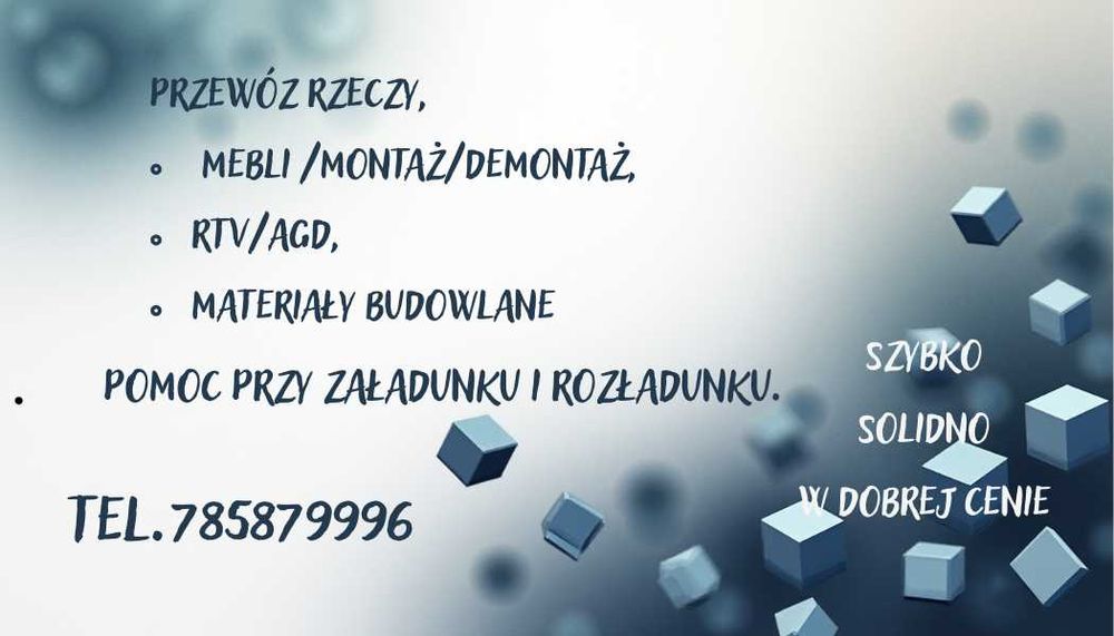 Przeprowadzki Warszawa/okolica/Polska