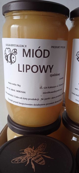Miód Lipowy i Malinowy 1 kg