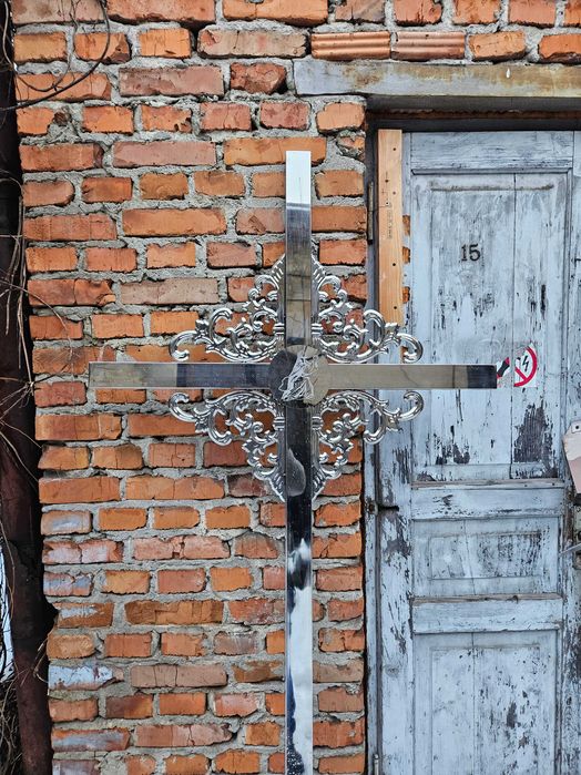 Хрест надмогильний з нержавіючої сталі , хрест надгробний з нержавійки